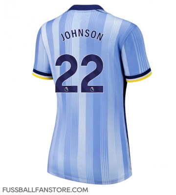 Tottenham Hotspur Brennan Johnson #22 Replik Auswärtstrikot Damen 2024-25 Kurzarm